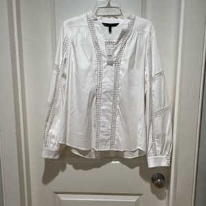 White House Black Market cotton top. Size L.